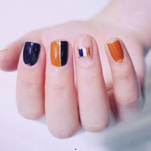 欧美色彩指甲图片,欧美潮流色彩指甲艺术大盘点