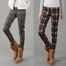 欧美网格裤子图片